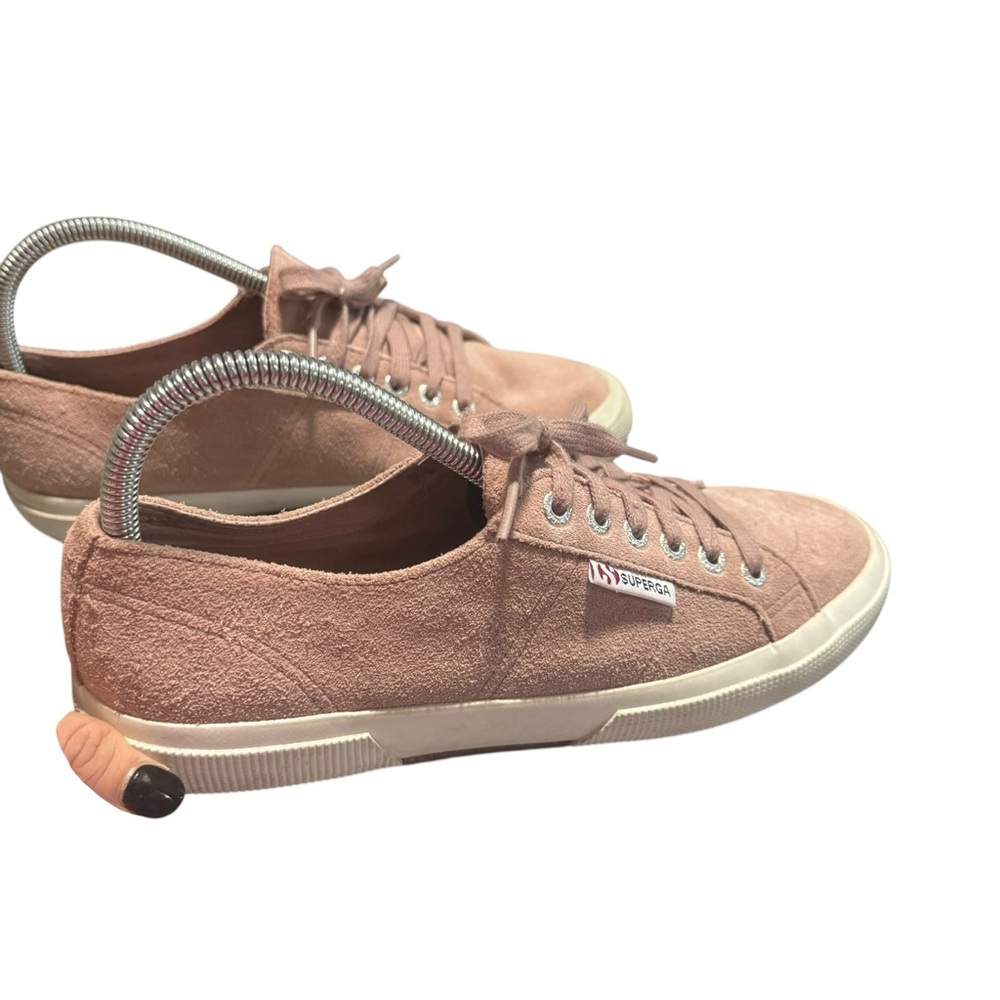 Superga 2750 Suede Sneakers Dusty Rose Pink Woman’s‎ Sneakers Sz 7.5 Low Top - Picture 6 of 14